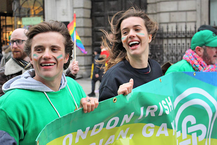 London Irish LGBT Network at St Patrick’s Day Parade 2018